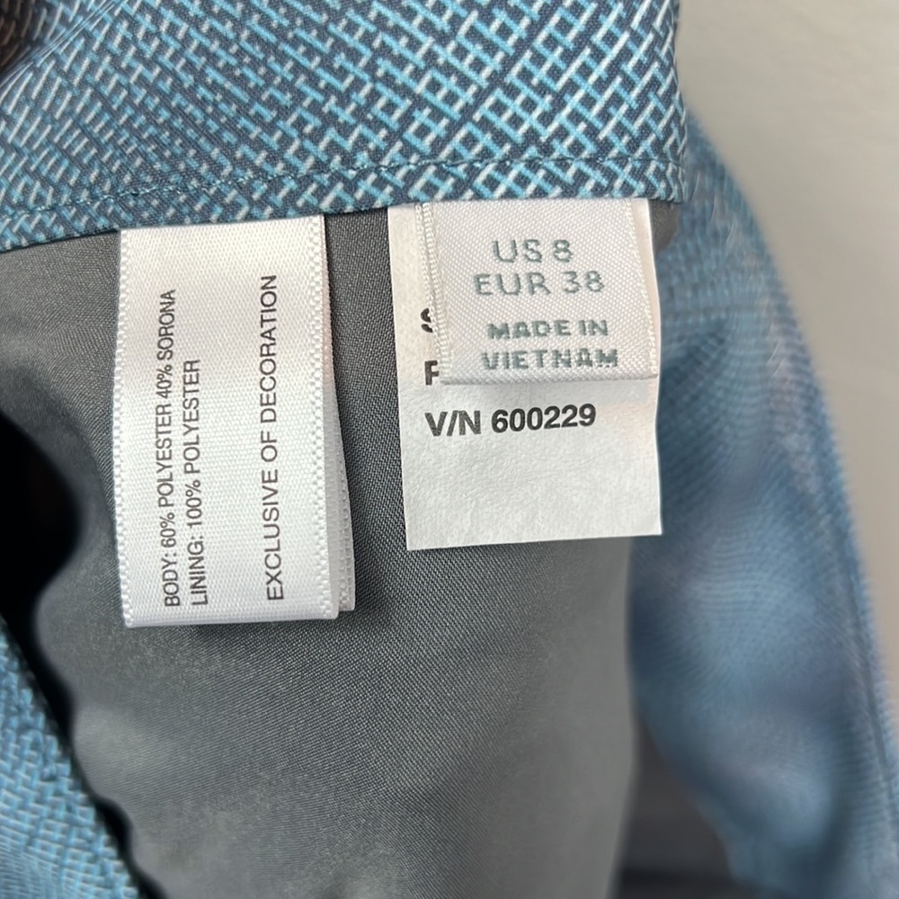 NWT Annika Skort Cutter & Buck Gray Teal Golf Tennis Pickle Ball Skirt Skort 8 - Picture 8 of 10